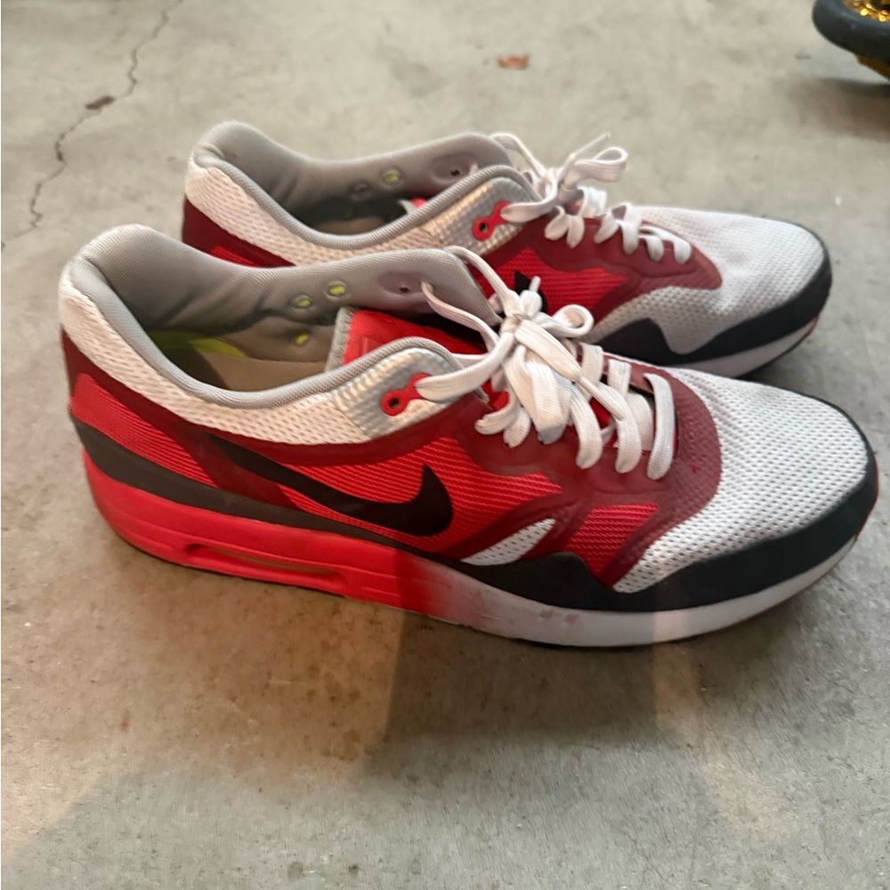 Nike Red and White Athletic Shoes